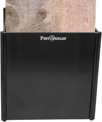 Miniatura 8 de Post Shields Protector de postes de 6 x 6 pulgadas – Se adapta a postes estándar de madera o metal de 5.5 x 5.5 pulgadas – 6 pulgadas de alto