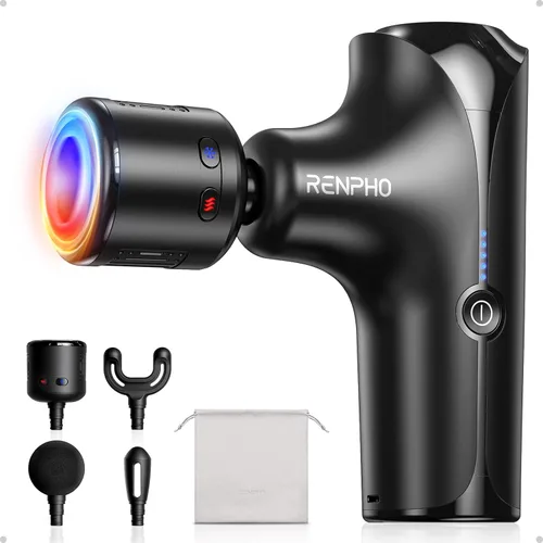 Miniatura 14 de RENPHO Pistola de masaje Thermacool 2 activa con calor y frío, regalos para el día del padre [2026 actualizado] Masajeador muscular de percusión