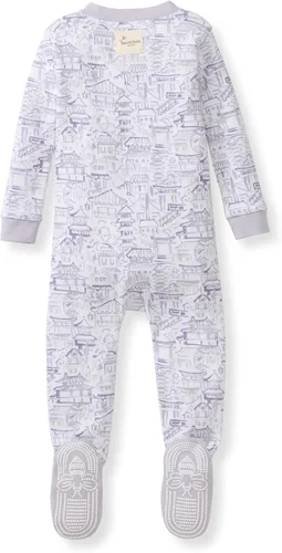 Miniatura 27 de Burt's Bees Baby Pijama para bebé niña, 100% algodón orgánico, pijama de una pieza, overol diagonal con cremallera, ajuste cómodo