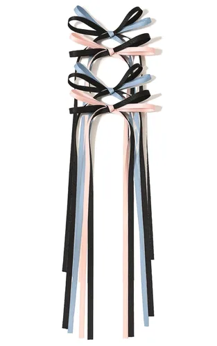 Miniatura 9 de LFOUVRE Pinza para el cabello, pinzas para el pelo para mujer, pinzas para el pelo con lazo de cinta, lazos para el pelo con borlas para mujeres