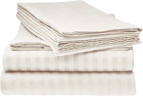 Miniatura 24 de laxlinen Super Suave Calidad 4 Pcs Hoja de cama Set (+ 30 inch) bolsillo extra profundo
