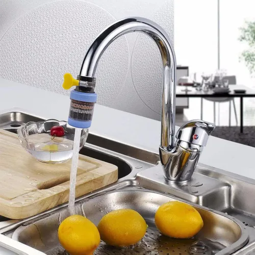 Miniatura 4 de Paquete de 3 filtros de montaje de grifo, filtro de purificación de agua de carbono para el hogar, cocina, baño, filtros de montaje de grifo