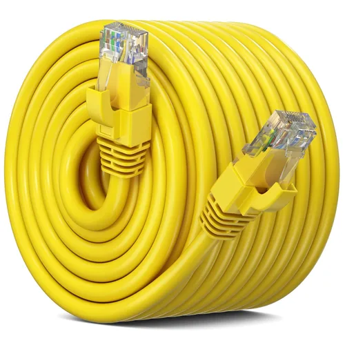 Miniatura 11 de Maximm Cable Ethernet Cat 6, cable de red y conexión de alta velocidad de 100 pies, UTP, 10 Gbps, cable Ethernet de 550 MHz, color negro