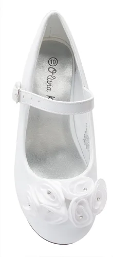 Miniatura 4 de Zapatos Mary Jane con bonitas rosetas enrolladas de satén de charol