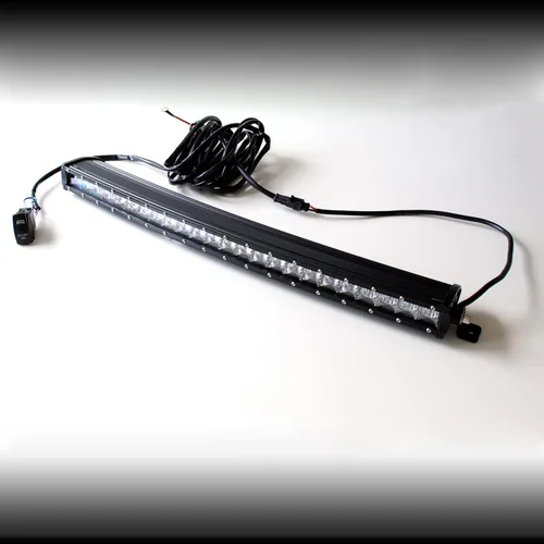 Barra de luz LED de 42 pulgadas, 200 W, combo de punto de inundación de una sola fila, barra de luz LED todoterreno para camioneta, SUV, ATV, UTV,