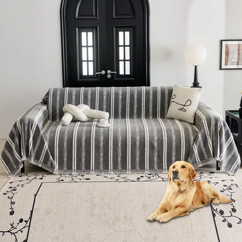 Miniatura 17 de HAOMAIJIA Funda de sofá antideslizante para sofá de 2 cojines, fundas de sofá seccionales lavables para perros y mascotas, protector de muebles
