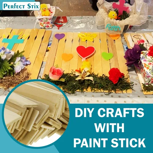 Miniatura 7 de Perfect Stix - PAINT12-100 - Palillos agitadores de madera de 12 pulgadas de longitud (paquete de 100)