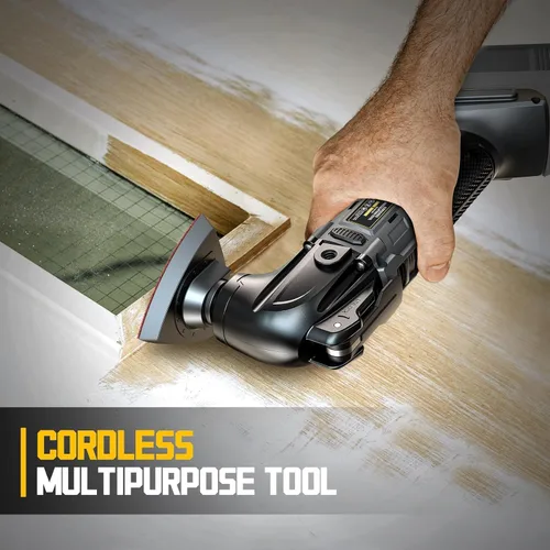 Miniatura 5 de Cerycose Herramienta oscilante inalámbrica compatible con batería Dewalt de 20 V, 21000 OPM Max sin escobillas con mango auxiliar, multiherramienta