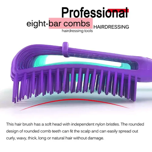 Miniatura 3 de Cepillo desenredante para mujeres afroamericanas/africanas 3a a 4c para cabello rizado, ondulado, rizado, enrollado, desenredante de nudos y peine