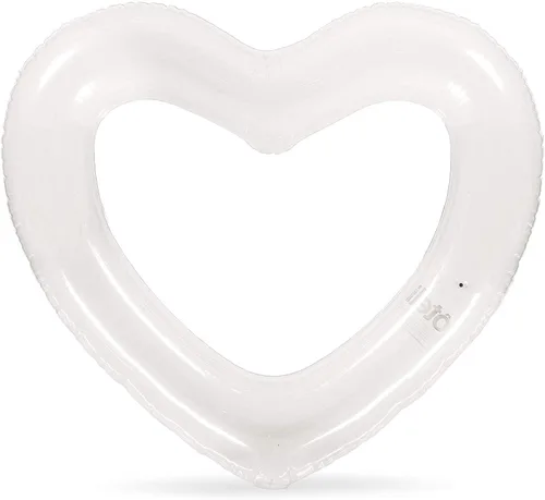 Miniatura 3 de LOTELI - Flotadores de piscina con forma de corazón originales para adultos, más gruesos y fuertes, flotadores inflables grandes para fiestas