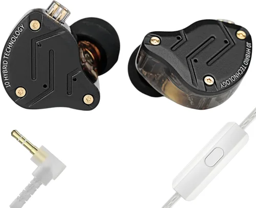 Miniatura 9 de KZ ZS10 Pro Monitores Intrauditivos con Cable, 1DD 4BA Metal iem, Auriculares para Juegos de Alta Fidelidad con Cable de 2 Pines Sin Enredos