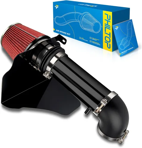 Miniatura 27 de PHILTOP Kit de entrada de aire frío de 3.7" Sistema compatible con Ford F250/F350/F450/F550 Super Duty 2003 2004 2005 2006 2007 V8 6.0L, Excursion