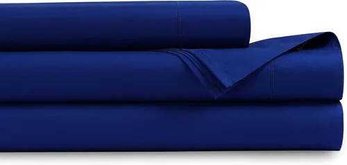Miniatura 16 de Tribeca Living Sábanas de algodón egipcio de 1000 hilos, tamaño King, tejido de satén lujoso y ultrasuave, juego de sábanas de 4 piezas con bolsillo
