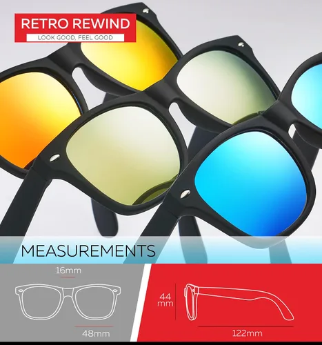 Miniatura 27 de Retro Rewind Lentes de sol para niños y niñas de 3 a 12 años, inastillables, UV400, lentes de sol para niños pequeños