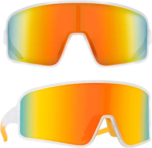 MAXJULI Gafas de sol polarizadas para niños de 6 a 14 años, para deportes de béisbol al aire libre, ciclismo, protección UV400, 7705