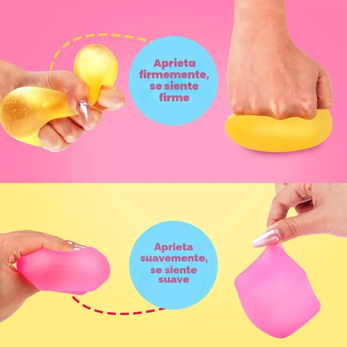 Miniatura 5 de ZaxiDeel Juguetes de Presión Cubo de Estrés Paquete de 3: Juguetes Sensoriales Llenos de Gel de Alta Densidad, Cubo de 2.1", Juguetes de Presión