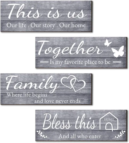 Miniatura 10 de Decoración de pared inspiradora para oficina, decoración rústica de madera para colgar, arte de pared motivacional, citas positivas inspiradoras