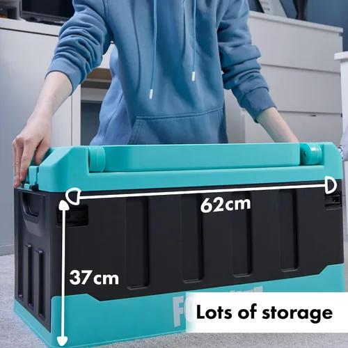 Miniatura 3 de Numskull Fortnite - Caja de almacenamiento de juguetes 2 en 1 y silla plegable, organizador de accesorios para juegos con tapa y asas