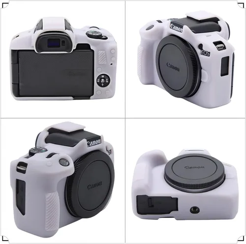 Miniatura 3 de Funda para EOS R50, Funda protectora de silicona suave para Canon EOS R50 EOSR50 Cámara para Vlog, Incluye 2 protectores de pantalla y 1 correa