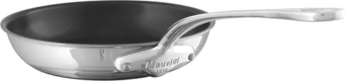 Miniatura 3 de Mauviel M'Cook - Sartén de acero inoxidable pulido de 5 capas con mango de acero inoxidable fundido, 7.9 pulgadas, fabricado en Francia