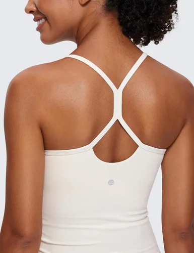 Miniatura 4 de CRZ YOGA Butterluxe - Camiseta sin mangas de maternidad con espalda en Y para mujer, fruncida, básica, sin mangas, atlética, para yoga