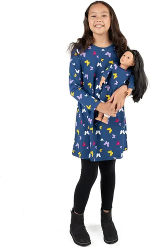 Miniatura 2 de Leveret - Conjunto de vestidos a juego para niña y para muñeca, 100% algodón, gran variedad de estilos, (tallas de 2 a 14 años)