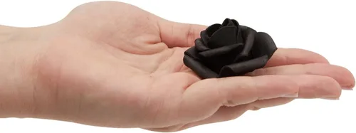 Miniatura 7 de Bright Creations Paquete de 100 flores artificiales negras, flores falsas de espuma para decoraciones de Halloween, manualidades, ramos y fiestas