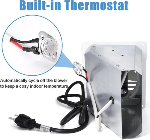 Miniatura 5 de Criditpid WHF100 Ventiladores de pared sin ventilación para Mr. Heater, Dyna-Glo 30,000 BTU, calentadores sin ventilación Comfort Glow, kit