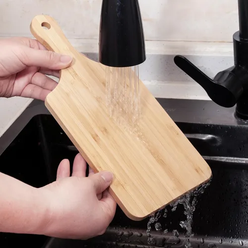 Miniatura 6 de WILLOWDALE 10 tablas de cortar de madera para cocina, tablas de charcutería de 11 pulgadas, tabla de servir de madera para pizza, queso, postre