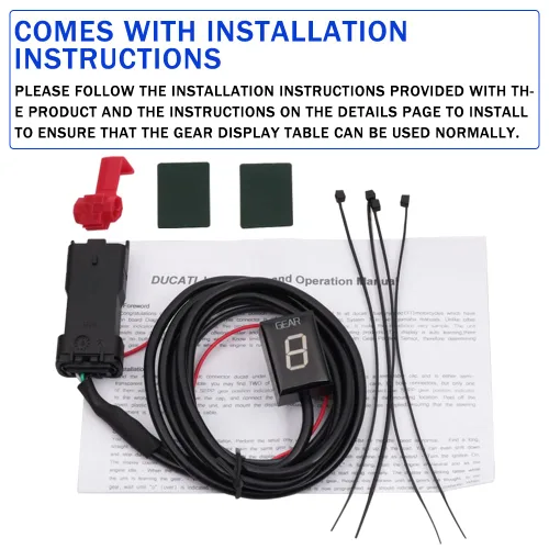 Miniatura 5 de Indicador digital LED de 1-6 velocidades, medidor de pantalla impermeable para Ducati Cafe Racer Monster 696 795 796 797 821 1100 1200 1200 S R
