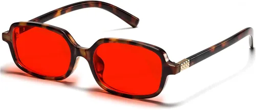 Miniatura 19 de Breaksun Gafas Retro Rectangulares para Mujeres y Hombres, Gafas Pequeñas Cuadradas con Bloqueo de Luz Azul, Anteojos Vintage
