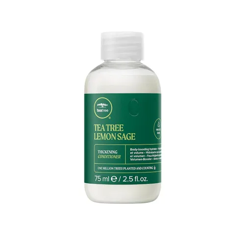 Acondicionador Engrosador de Árbol de Té y Salvia de Limón, Construye Cuerpo + Aumenta Volumen, Para Cabello Fino
