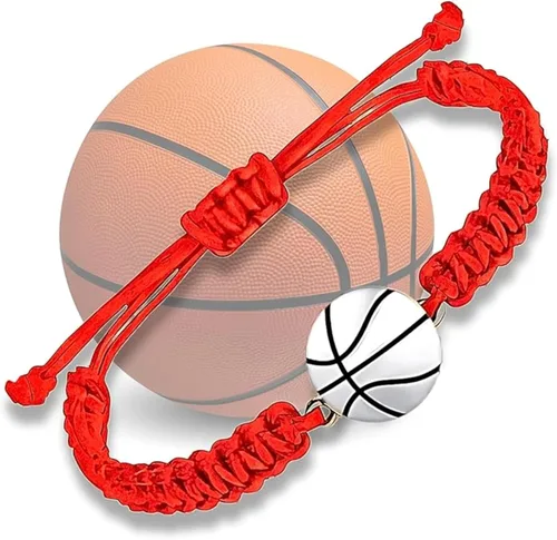 Miniatura 13 de Sportybella Pulsera unisex con dije de baloncesto – Pulsera de amistad ajustable con dije de baloncesto