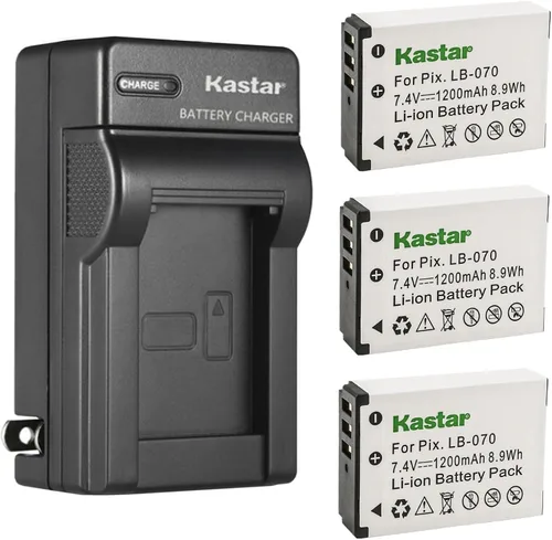 Miniatura 6 de Kastar LB-070 AC - Cargador de batería de repuesto para Kodak Pixpro AZ901, Kodak Pixpro AZ901 Astro Zoom, Kodak PIXPRO S1, Kodak PIXPRO S-1
