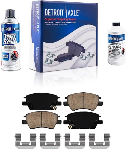 Miniatura 147 de Detroit Axle - Pastillas de Freno Delantero para Nissan Altima Maxima Sentra 350Z Cube Juke Versa INFINITI G20 G35 I30 I35 Suzuki SX4, Pastillas