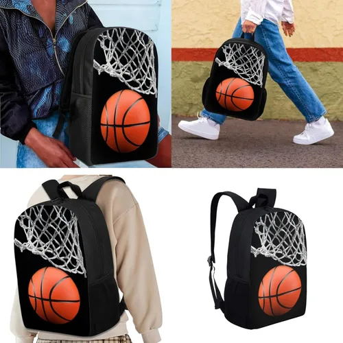 Miniatura 113 de HUGS IDEA Juego de 3 bolsas escolares con aislamiento térmico para el almuerzo, estuche para lápices