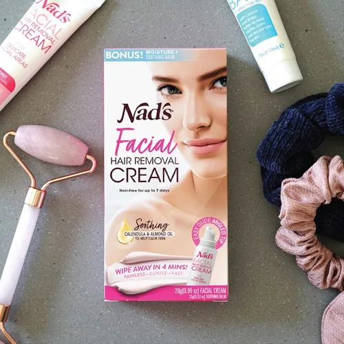 Miniatura 5 de Nad's Depilación facial suave y calmante para mujeres, crema depilatoria sensible para áreas delicadas de la cara, 0.99 onzas (4446)