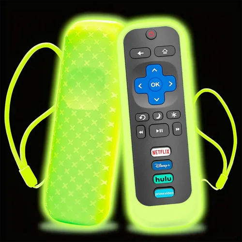 Miniatura 8 de Funda para TCL Roku TV RC280 Remoto, cubierta de batería para Hisense Roku Remoto Reemplazo de Silicona Universal Funda Piel Brillante