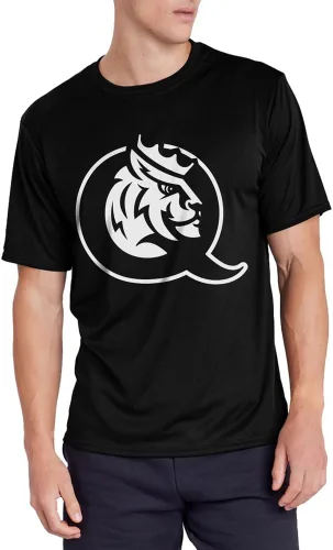 Miniatura 228 de Camiseta deportiva oficial de la NCAA Collegiate para hombre, colección negra con logotipo en el pecho izquierdo