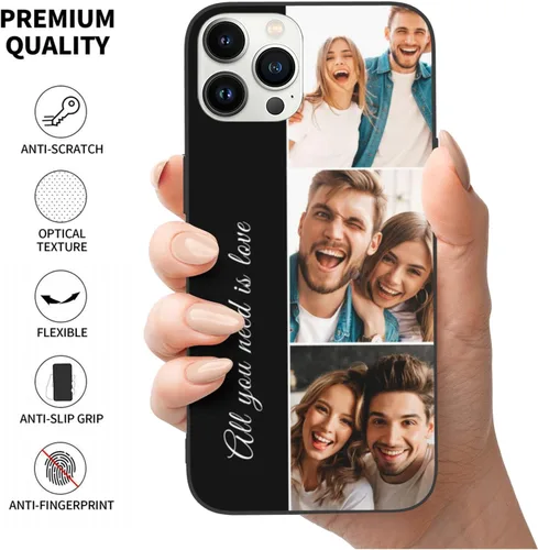 Miniatura 4 de Easycosy Fundas de teléfono personalizadas con fotos para 17 16 15 14 13 12 11 Pro/Max/Mini XR X Xs Max Funda de iPhone personalizada con múltiples