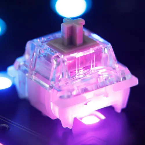 Miniatura 6 de para Gateron Baby Racoon Switch Alargar eje lineal 5 Pin Pre-lubed Interruptores 1.94 oz POM Material Interruptores para teclado mecánico