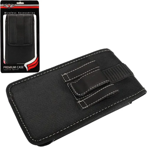 Miniatura 8 de Funda de nailon para teléfono celular T-Mobile REVVL 6 5G, REVVL 5G, REVVL 4+, Motorola Edge 2022, Moto G 5G, LG Velvet K52 K92 - Funda vertical