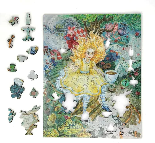 Miniatura 2 de Paquete de madera para adultos con piezas de forma única, fabricado en Estados Unidos por FoxSmartBox - 250 piezas - Alice's Fantasies