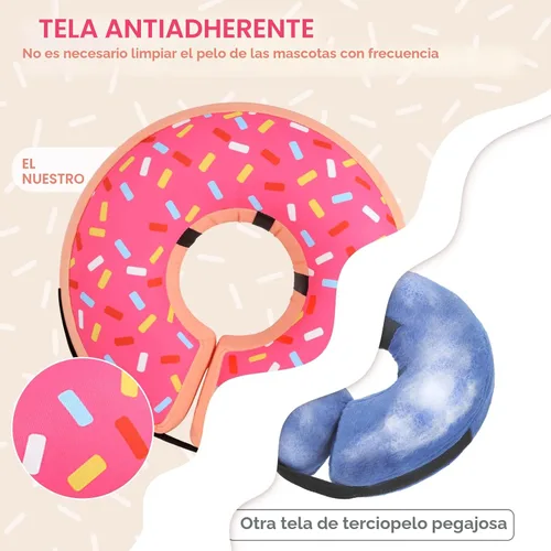 Miniatura 4 de Supet Cono Inflable para Perro para Perros Grandes, Medianos y Pequeños, Collar de Cono Suave para Perros y Gatos, Collar EC para Cuello de Perro