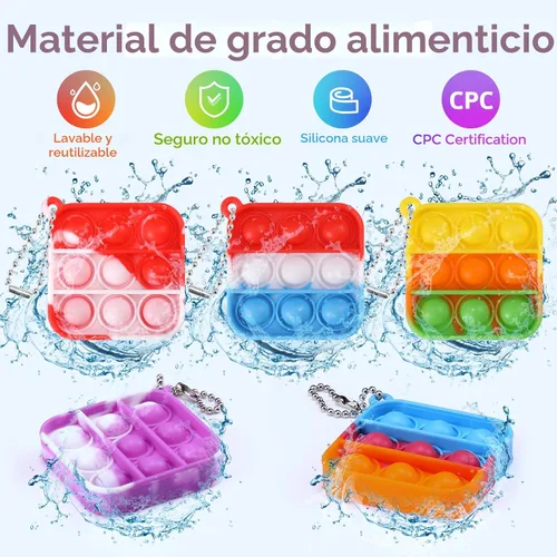 Miniatura 5 de Paquete de 30 mini llaveros para fiestas infantiles, regalos de fiesta de cumpleaños para niños de 4-8, 8-12 premios pequeños en el aula, regalos