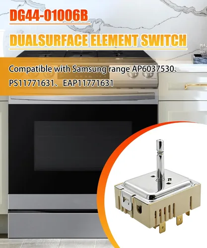 Miniatura 3 de Interruptor infinito de superficie dual compatible con Samsung/interruptor de control de horno de estufa (DG44-01006B)