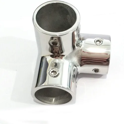 Miniatura 7 de Heavy Dudy - Barra de mano de tubo de 7/8 pulgadas, grado marino 316 SS pulido espejo de barandilla de mano de 90 grados 7/8 "(22 mm) codo