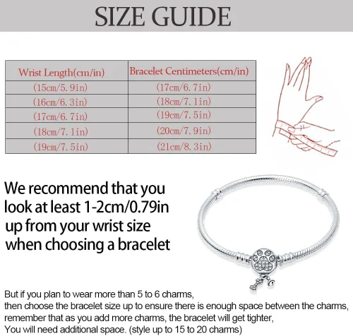 Miniatura 6 de KUNSIR Pulsera de cadena de serpiente de plata de ley 925 con circonita cúbica 5A, hebilla de garras linda compatible con dijes Pandora, pulseras