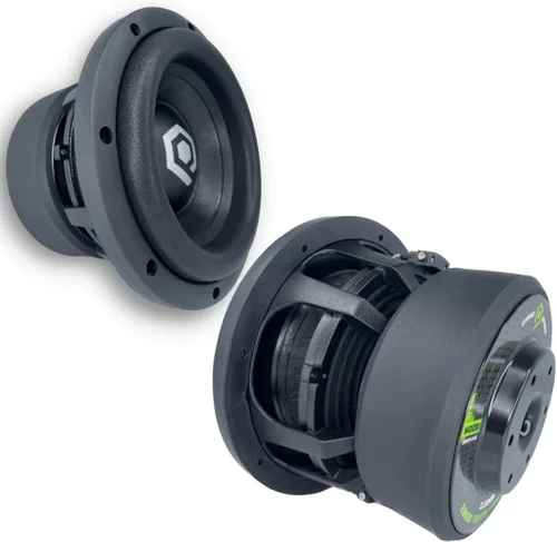 SoundQubed HDS2.208-D4 - Subwoofers de audio para coche de la serie HDS2.2.2 (8 pulgadas) de alta potencia, subwoofers de audio para automóvil (8