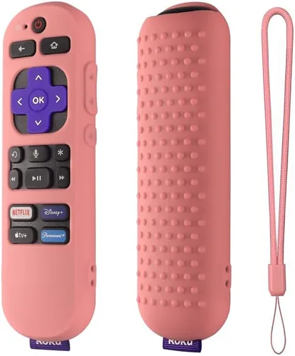 Miniatura 12 de Hi Color Funda de silicona para Roku Streaming Stick 4k, Roku Express 4K+ Remote, Roku Voice Remote (oficial) RCA1R 2023, cubierta remota Roku Negro